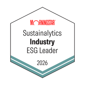 Sustainalytics Industry ESG Leader 2026 badge